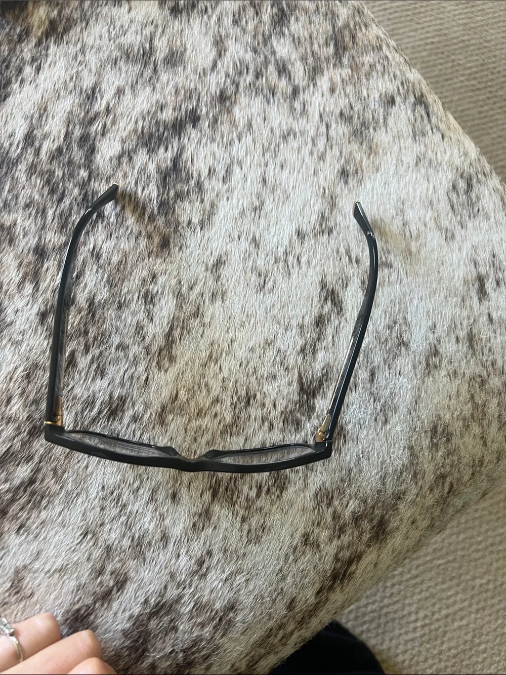 Dolce & Gabbana Black Rectangular Optical Glasses with Gold